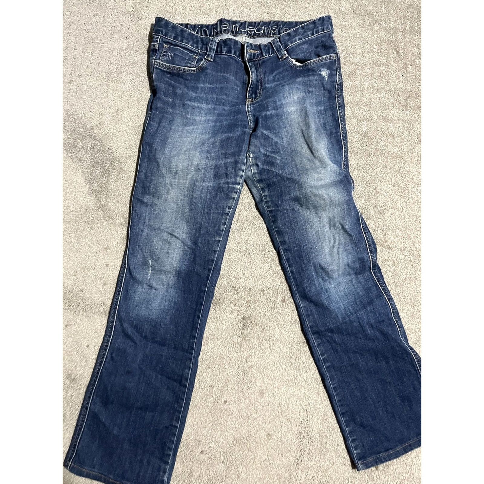 Calvin Klein Calvin Klein Womens Jeans Bootcut Trousers Size 8/29 Denim Blue Pocket Boot Size 30" / US 8 / IT 44 - 3 Thumbnail