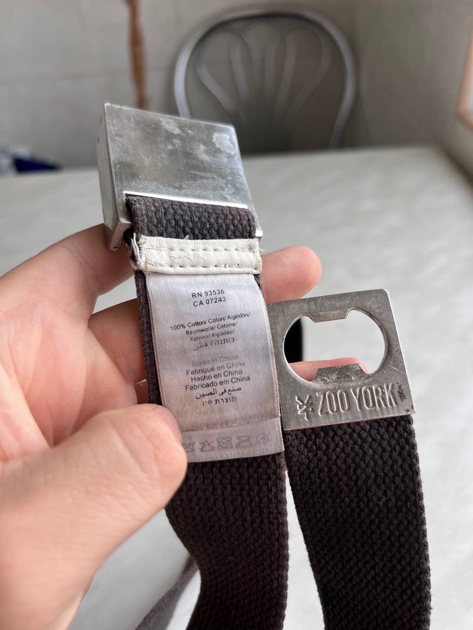 Vintage × Zoo York Zoo York black belts vintage logo Y2K metal chrome buckle Size ONE SIZE - 5 Thumbnail