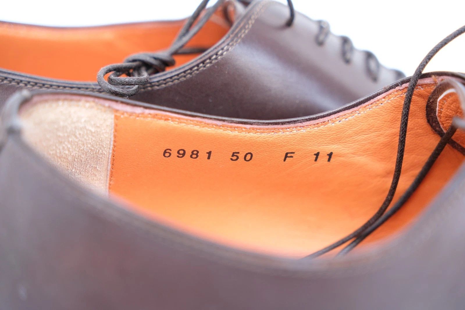 Santoni Santoni Brown Leather Oxford Shoes Brown EU 45 UK 11 US 12 Size US 12 / EU 45 - 5 Thumbnail