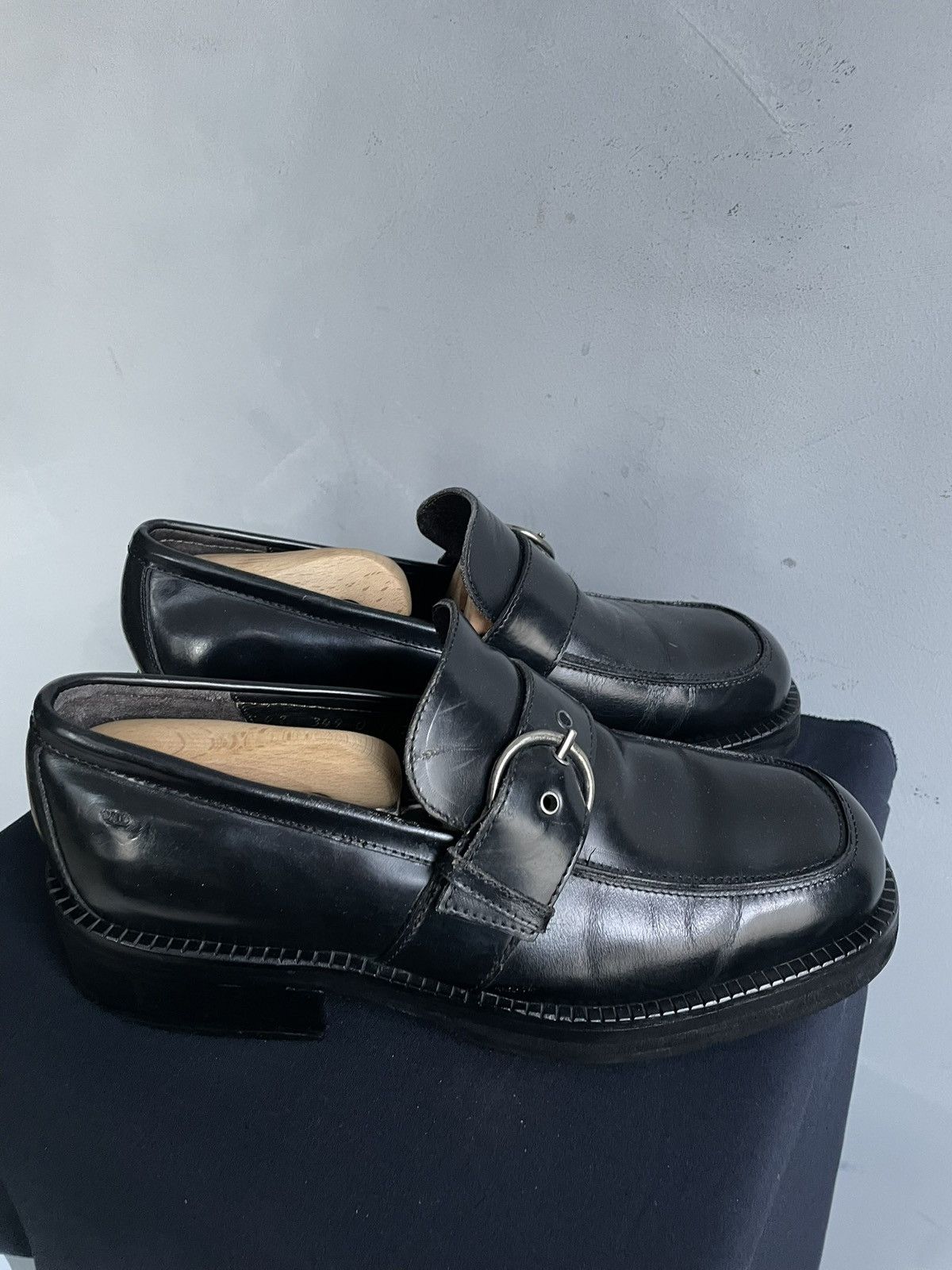 New Rock Leather avant garde loafers rick owens style hype gothic Size US 9 / EU 42 - 1 Thumbnail