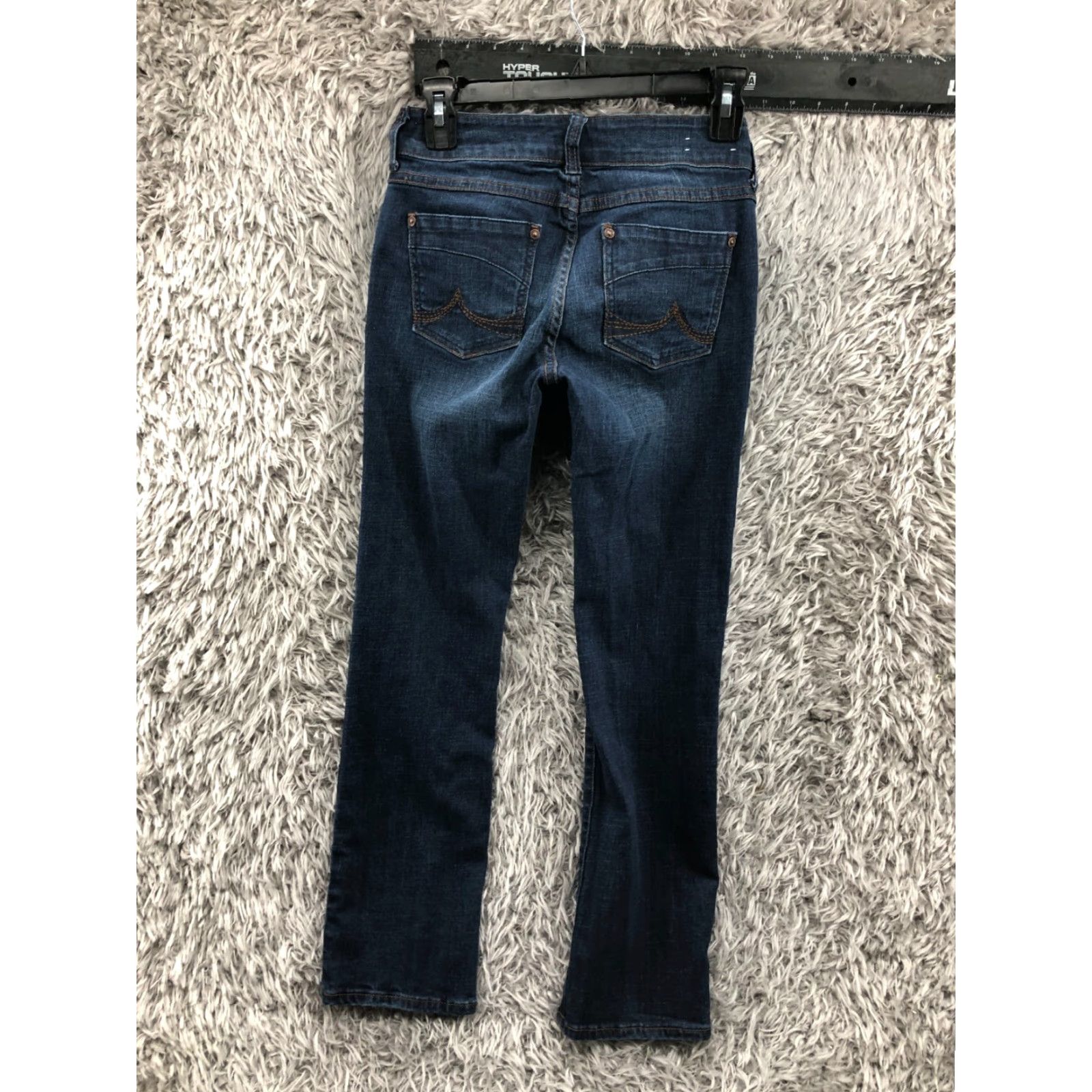 Vintage VINTAGE dELiA*s MORGAN Jeans Petite 4P Womens Medium Blue Straight Denim Pocket Zipper Button Urban Classic 90s Womens Size 27" / US 4 / IT 40 - 5 Thumbnail