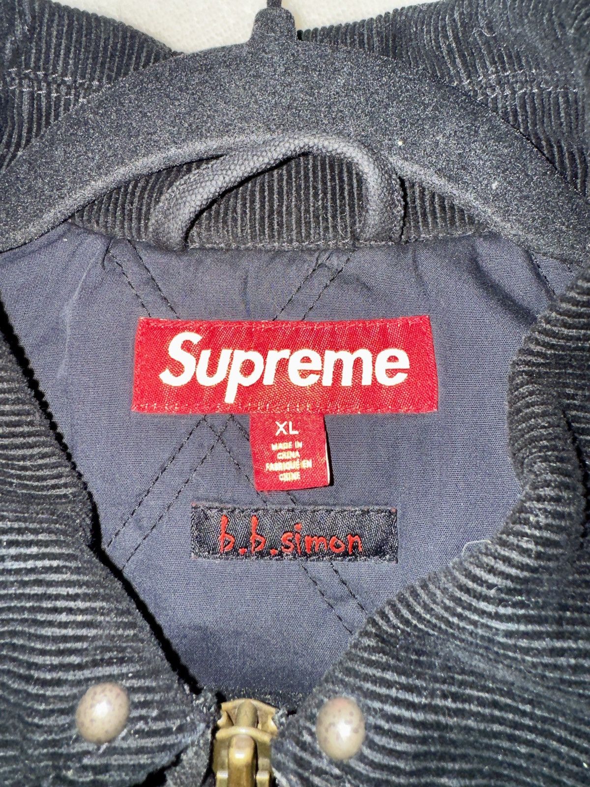 B.B. Simon × Supreme Supreme x B.B. Simon Studded Work Jacket Size US XL / EU 56 / 4 - 4 Thumbnail