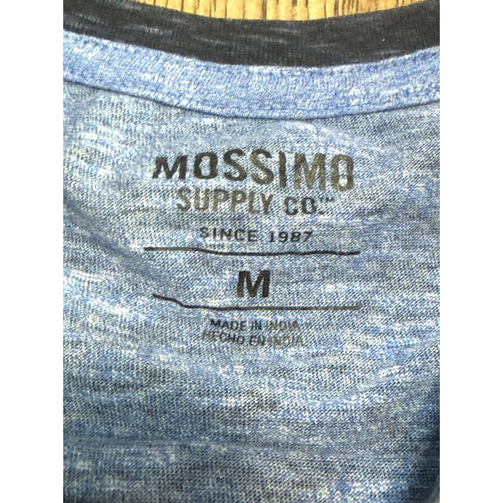 Mossimo Mossimo Shirt Men's Size Medium Blue Striped Short Sleeve Shirt Size US M / EU 48-50 / 2 - 5 Thumbnail