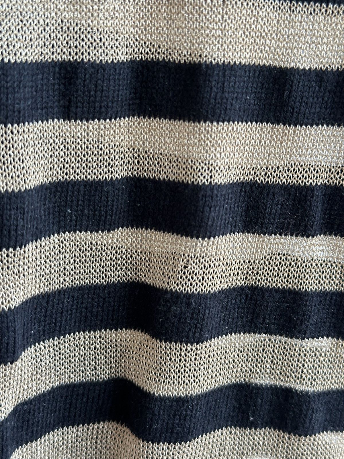 Burberry 90s Thomas Burberry Striped Black/Gold Knit Cardigan Size S Size US S / EU 44-46 / 1 - 10 Thumbnail