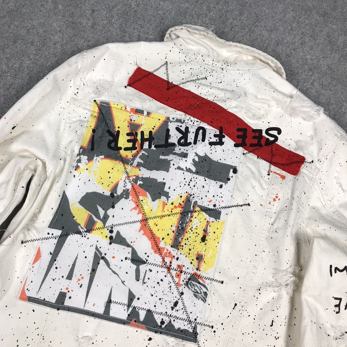 Japanese Brand × Zara Zara distressed punk button denim jacket Size US L / EU 52-54 / 3 - 7 Thumbnail