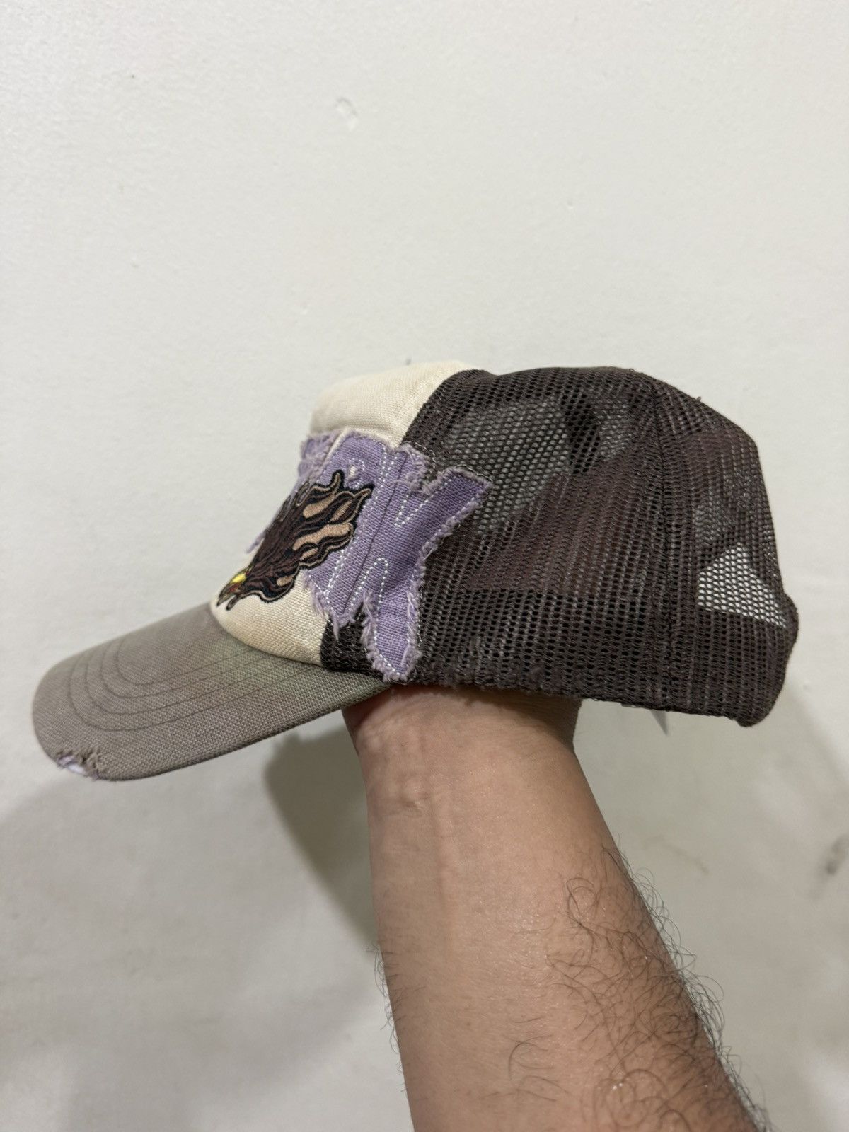 Japanese Brand VTG SAMPLE Kissmark DistressTrucked Hat Size ONE SIZE - 3 Thumbnail