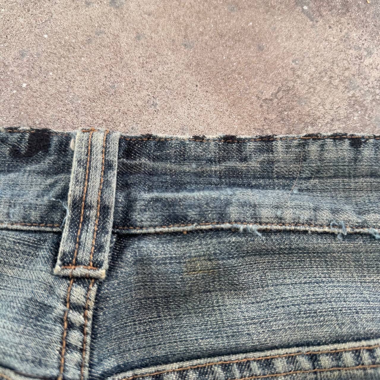 Hysteric Glamour Royal Beast Vintage Low Rise Y2K Patchwork Washed Jeans Size 27" / US 4 / IT 40 - 11 Thumbnail