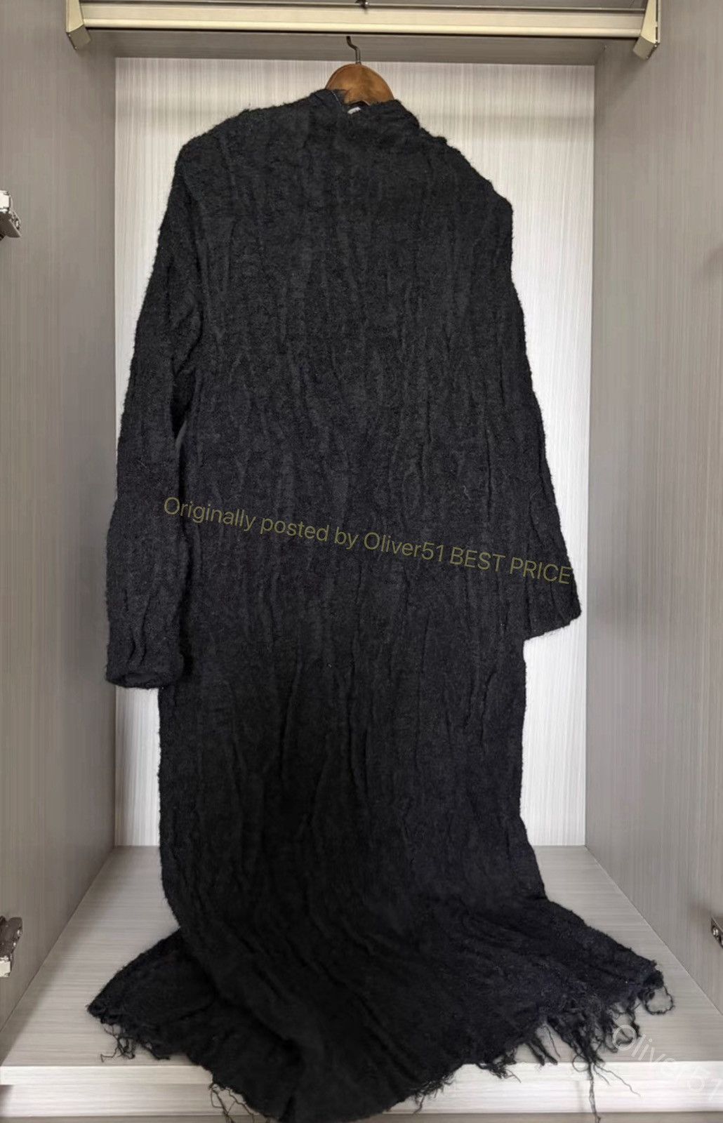 Uma Wang Uma Wang early cashmere‑mohair robe coat YYYY17/2610 Size S / US 4 / IT 40 - 3 Thumbnail