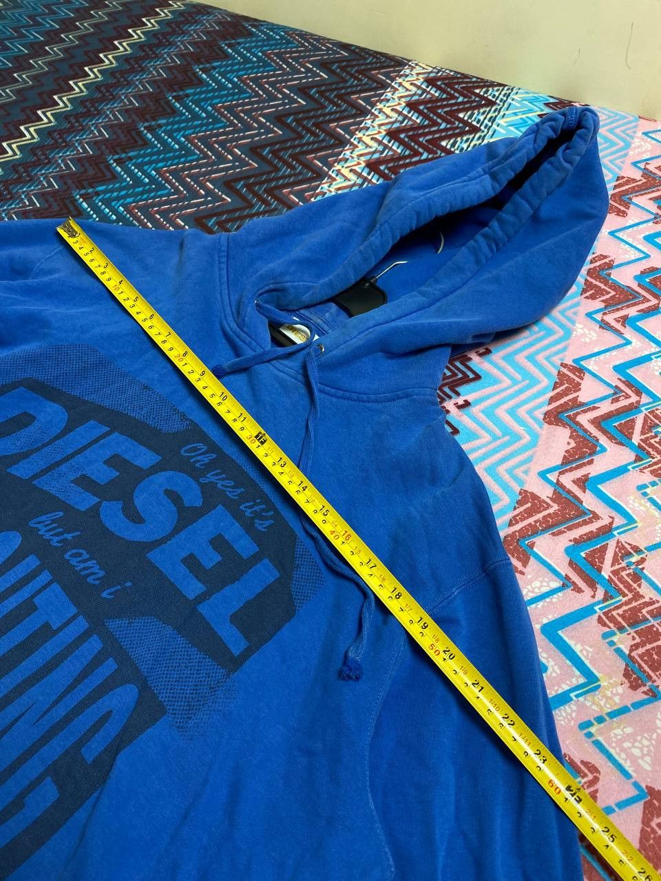 Diesel × Vintage Vintage 90s Diesel Big Logo black hoodie avantgarde Size US XL / EU 56 / 4 - 16 Thumbnail