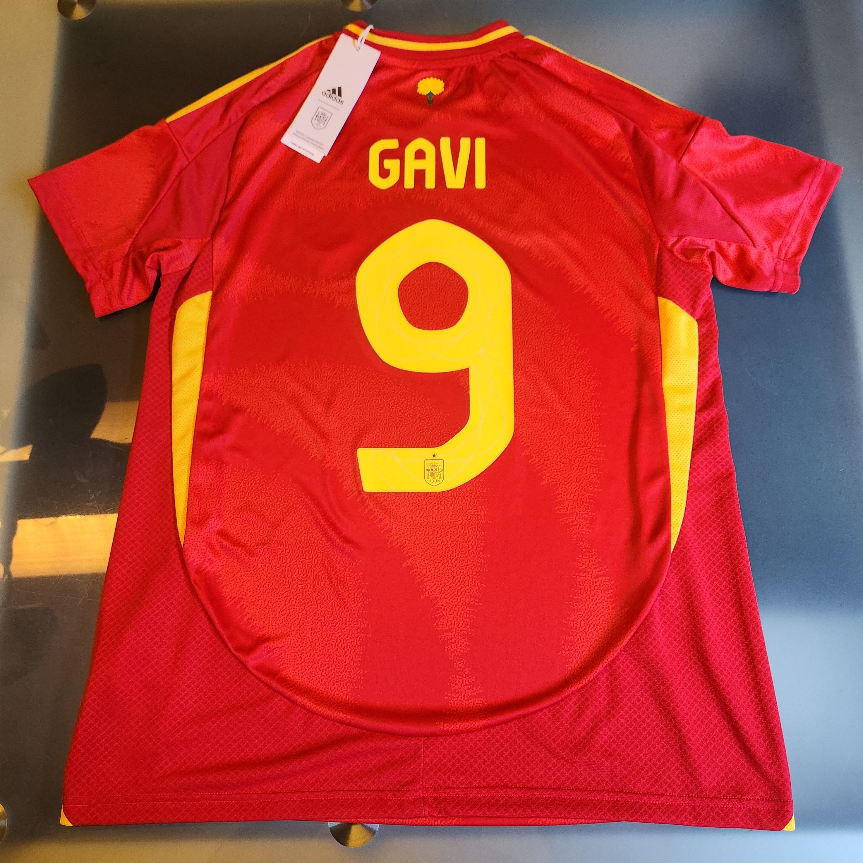 Adidas Authentic Spain GAVI 2024-2025 24/25 Home Jersey Shirt Kit Size L / US 10 / IT 46 - 1 Thumbnail