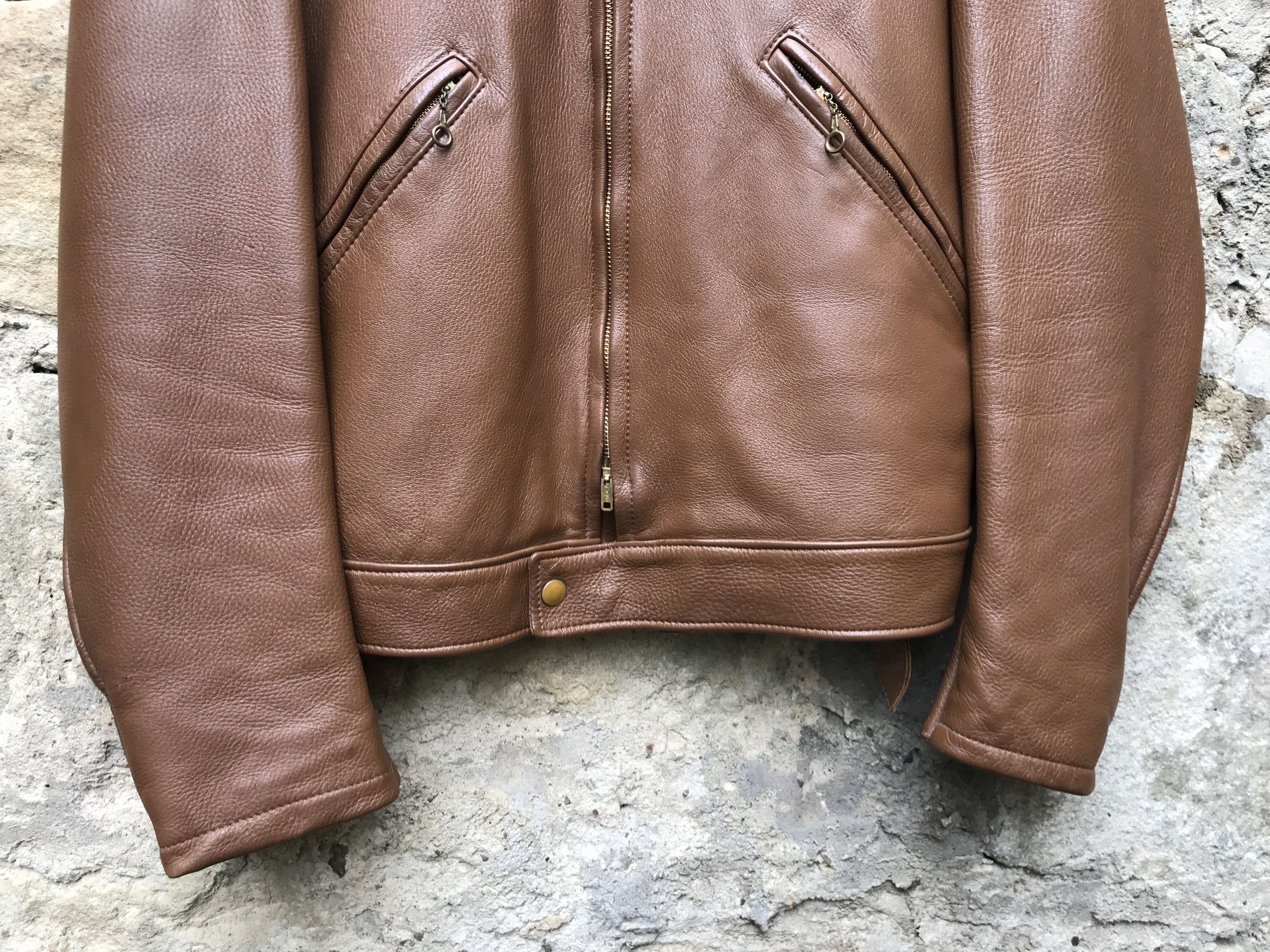 Vintage Vintage 60s Mid Western Sport Togs Deerskin Leather Jacket Size US XL / EU 56 / 4 - 3 Thumbnail