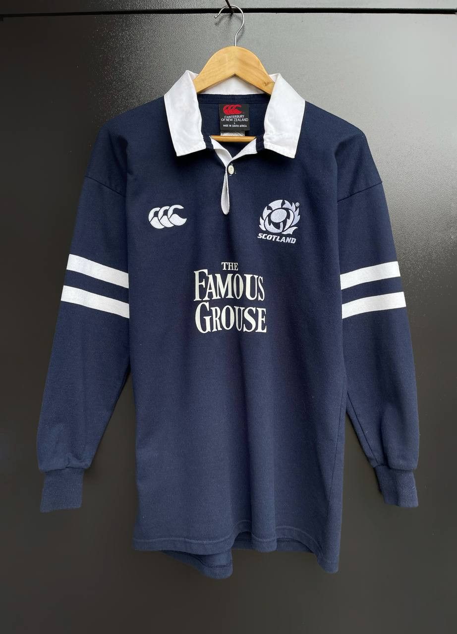 image of Canterbury Of New Zealand x England Rugby League Scotland 2002 Rugby Shirt Jersey Long Sleeve Cante