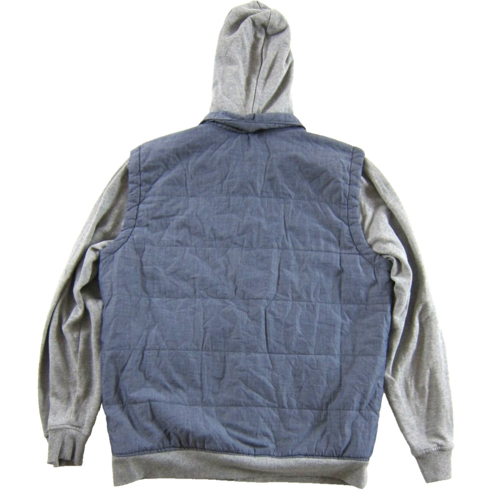 RVCA RVCA Blue Grey Snap Hooded Puff Quilted Vest Jacket Men XL Size US XL / EU 56 / 4 - 2 Thumbnail