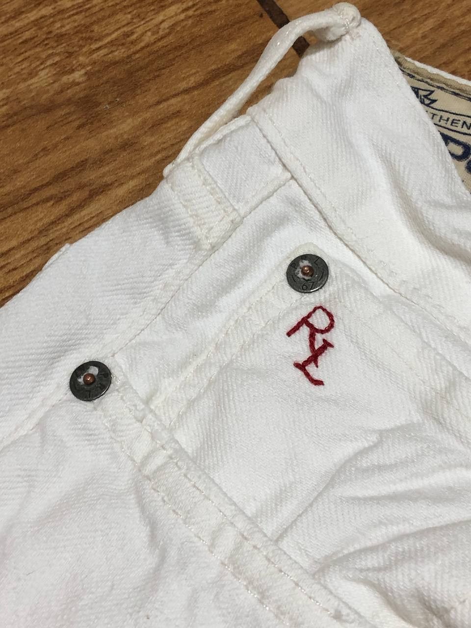 Polo Ralph Lauren vintage Denim pants white logo Polo Ralph Lauren jeans Y2K Size US 36 / EU 52 - 7 Thumbnail