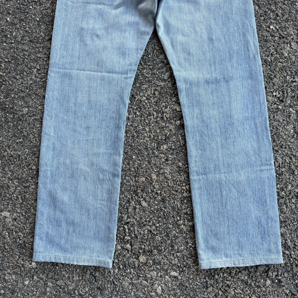 Levi's LEVI'S 501 PREMIUM STRAIGHT FADED JEAN DENIM PANTS Size US 35 - 12 Thumbnail