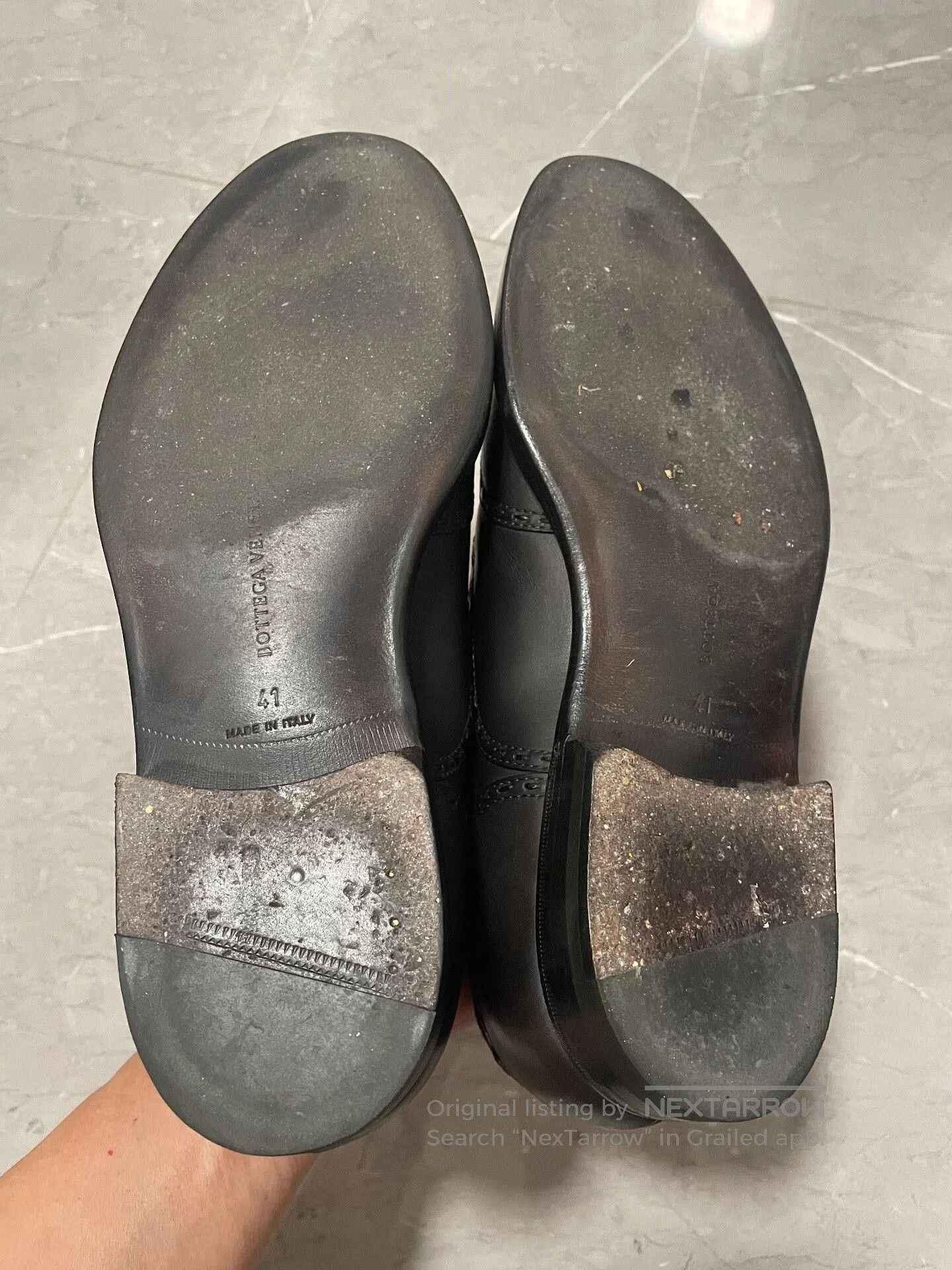 Bottega Veneta Bottega Veneta Men's Leather Shoes Size 41. Size US 8 / EU 41 - 8 Thumbnail