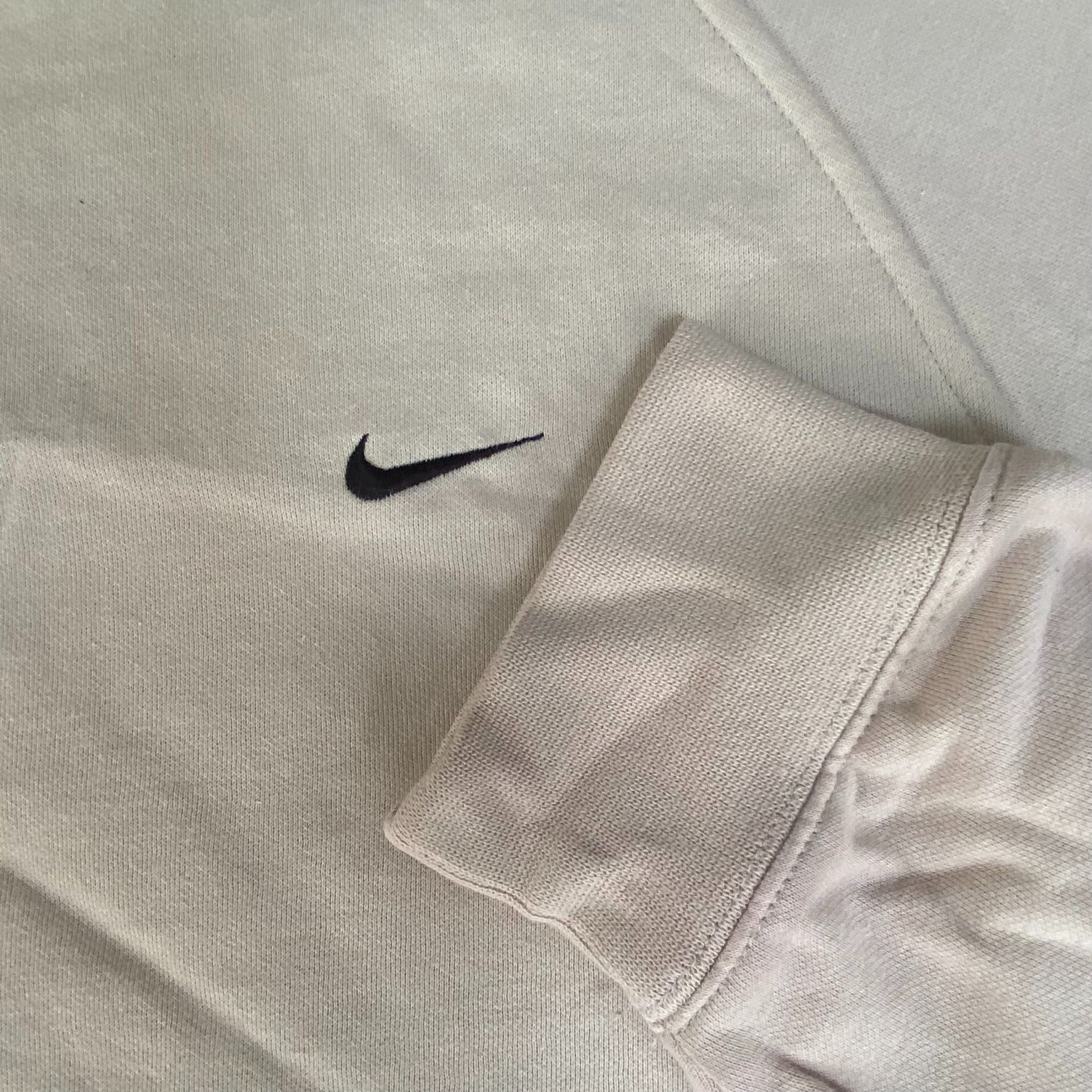 Nike Vintage Y2K Nike Logo Sweatshirt Rare Cream Swoosh Crewneck Size US XL / EU 56 / 4 - 3 Thumbnail