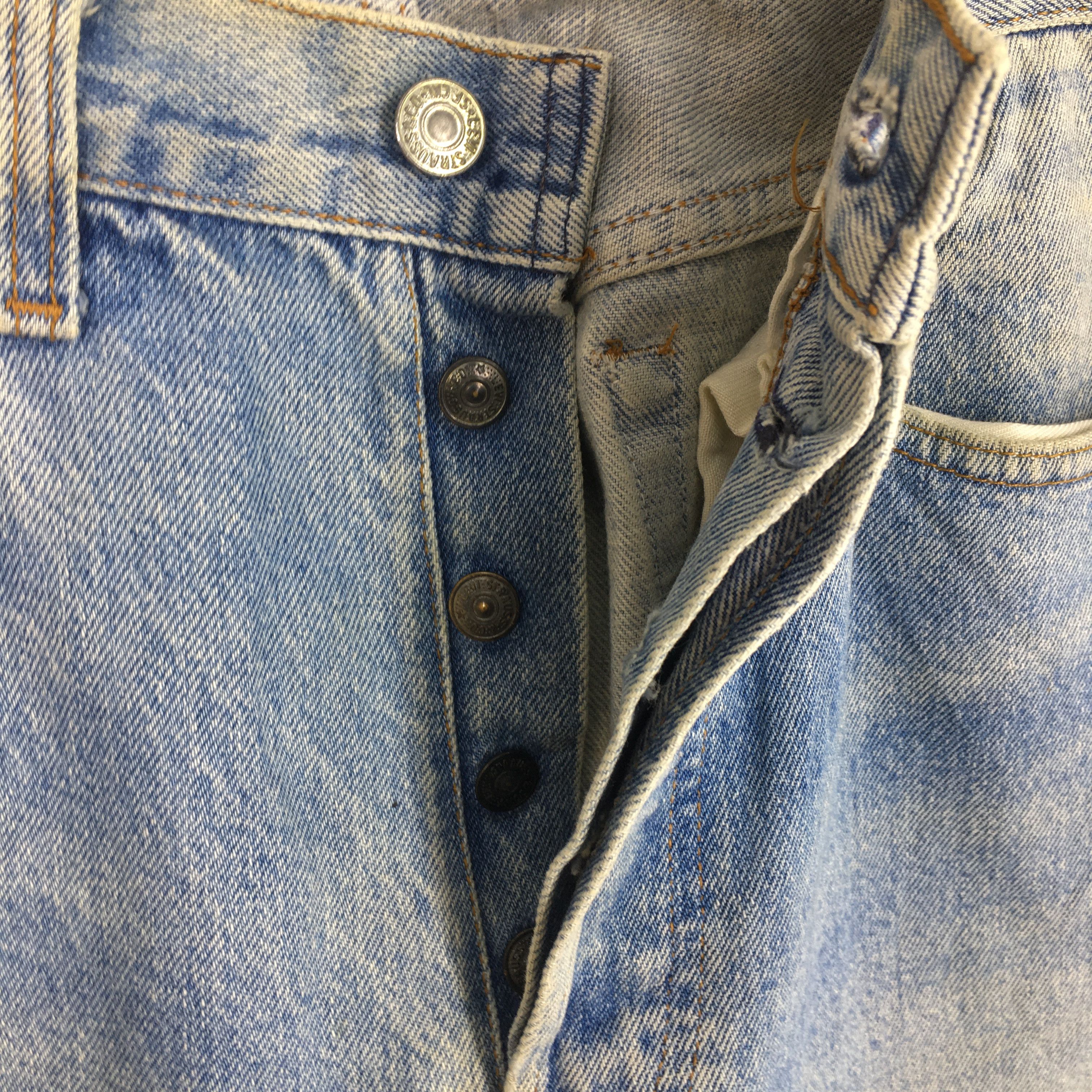 Levi's Size 29x31 Vintage 90s Levi's 501 High Rise Jeans S1893 Size 29" - 6 Thumbnail