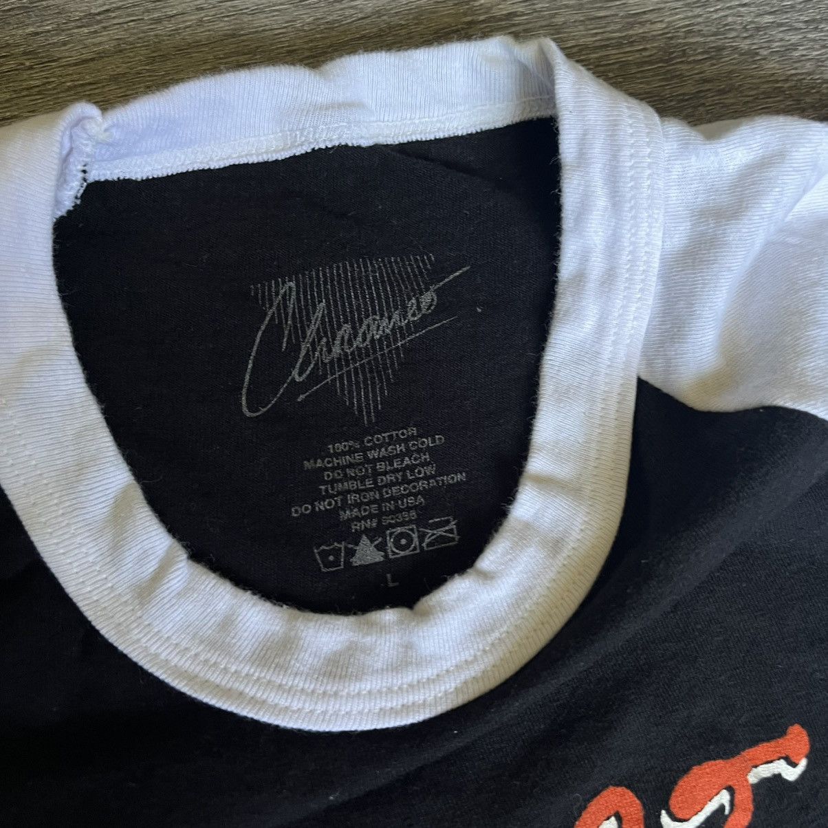 Band Tees × Vintage Vintage Chromeo Funk 3/4 Sleeve Raglan Baseball Band T Shirt Size US L / EU 52-54 / 3 - 4 Thumbnail
