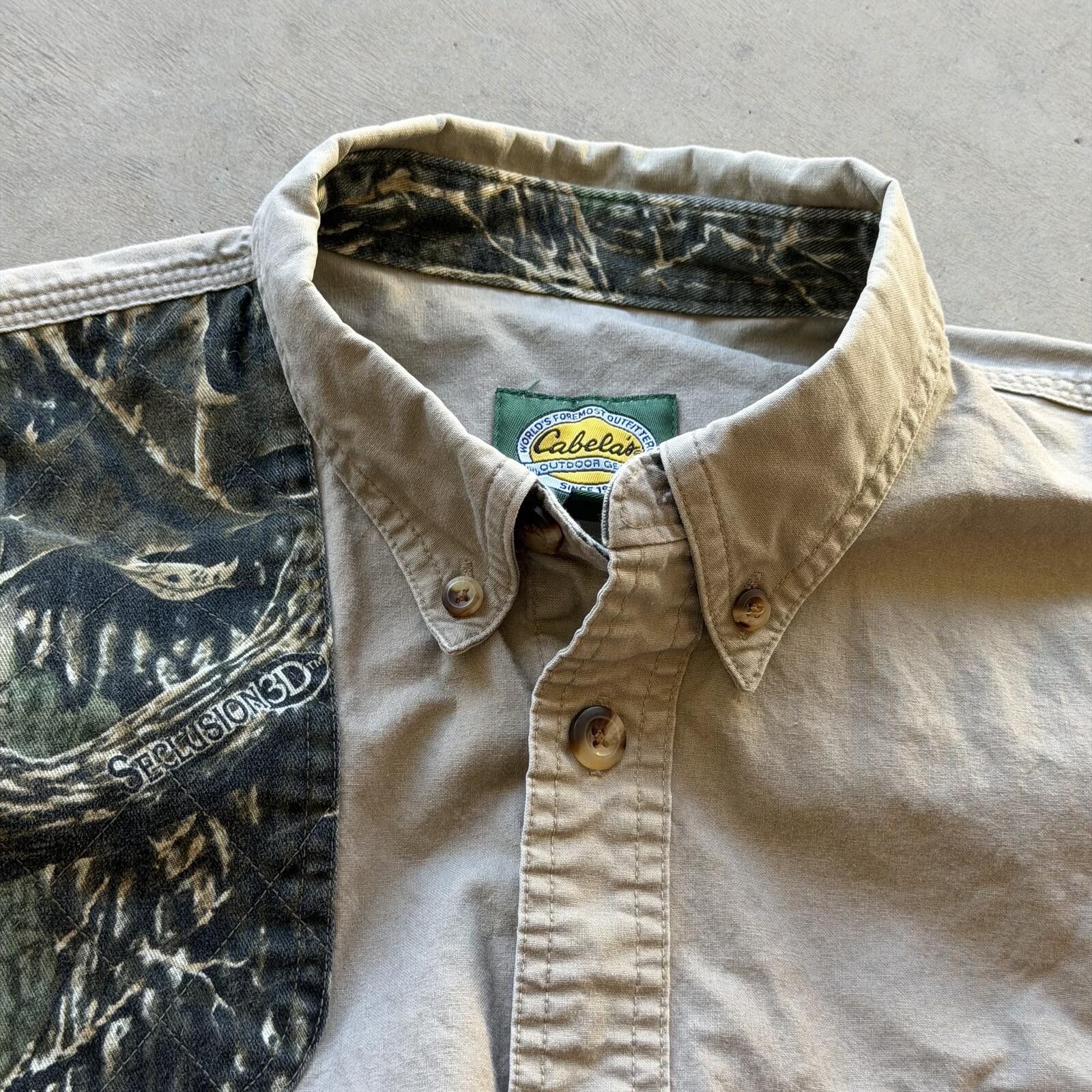 Cabelas Vintage 90s Cabela’s Camo Outdoor Button Up Shirt Size US L / EU 52-54 / 3 - 6 Thumbnail