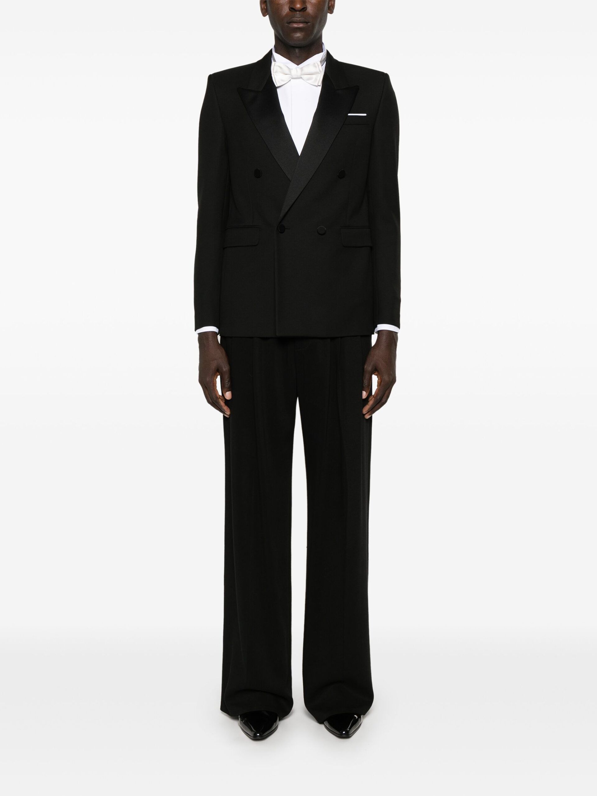 Saint Laurent Paris o1s1wg110126 800409 Chemise S36M Contrast Shirt in White Size US M / EU 48-50 / 2 - 2 Thumbnail
