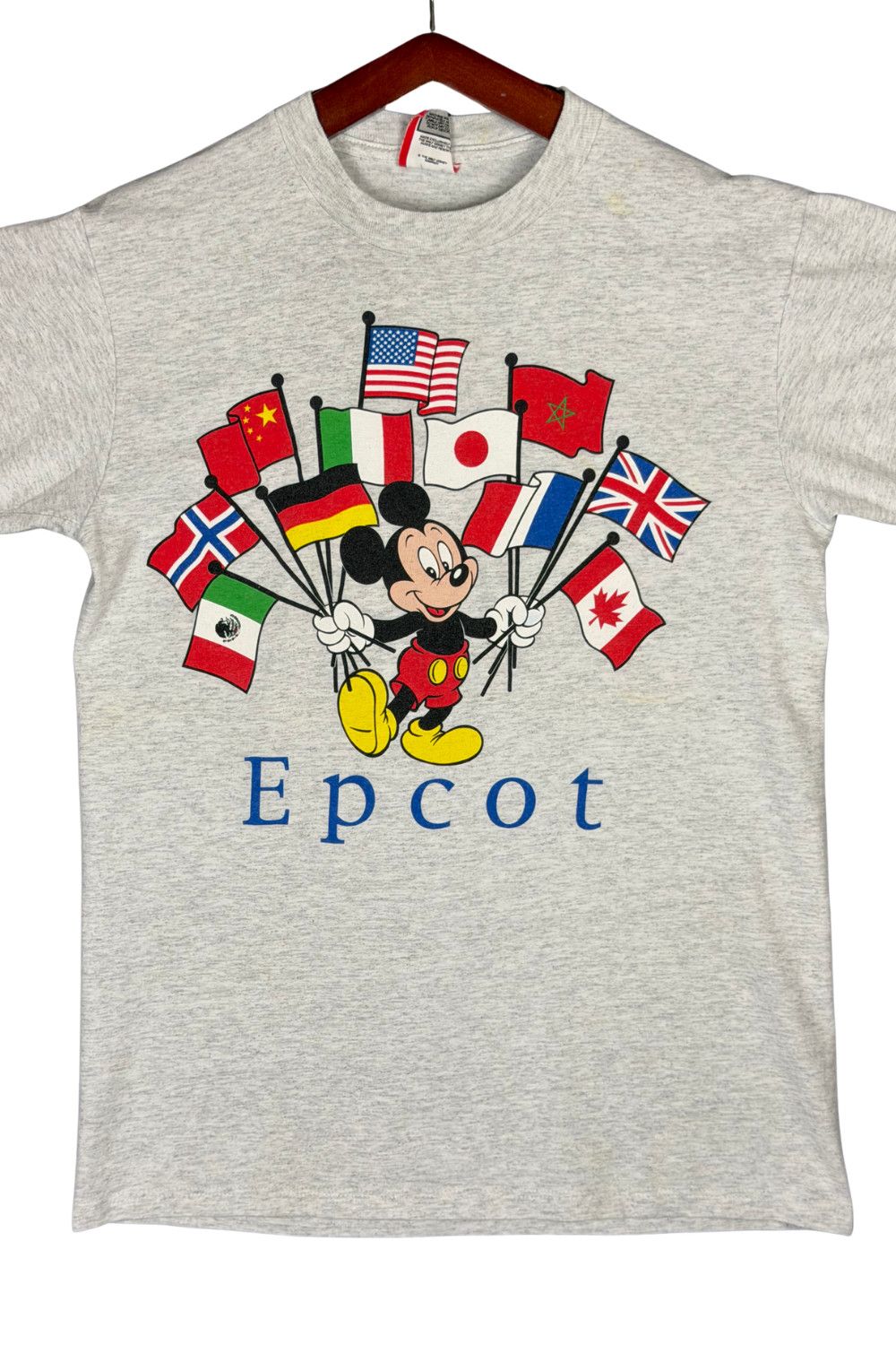 Mickey Unlimited Vintage Disney Designs EPCOT Mickey Flags Tee Made In USA Size US M / EU 48-50 / 2 - 5 Thumbnail