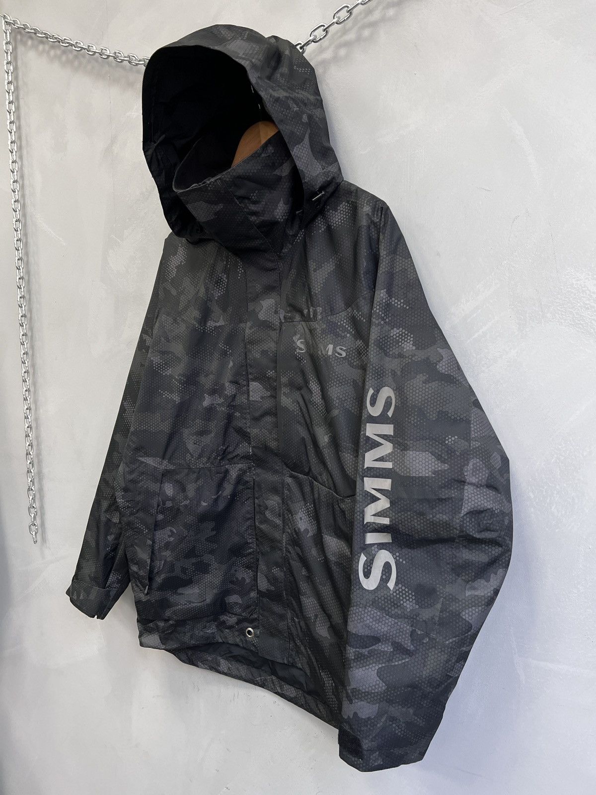 Simms Simms fishing Camo Waterproof Hooded Jacket Outdoor Size US M / EU 48-50 / 2 - 1 Thumbnail