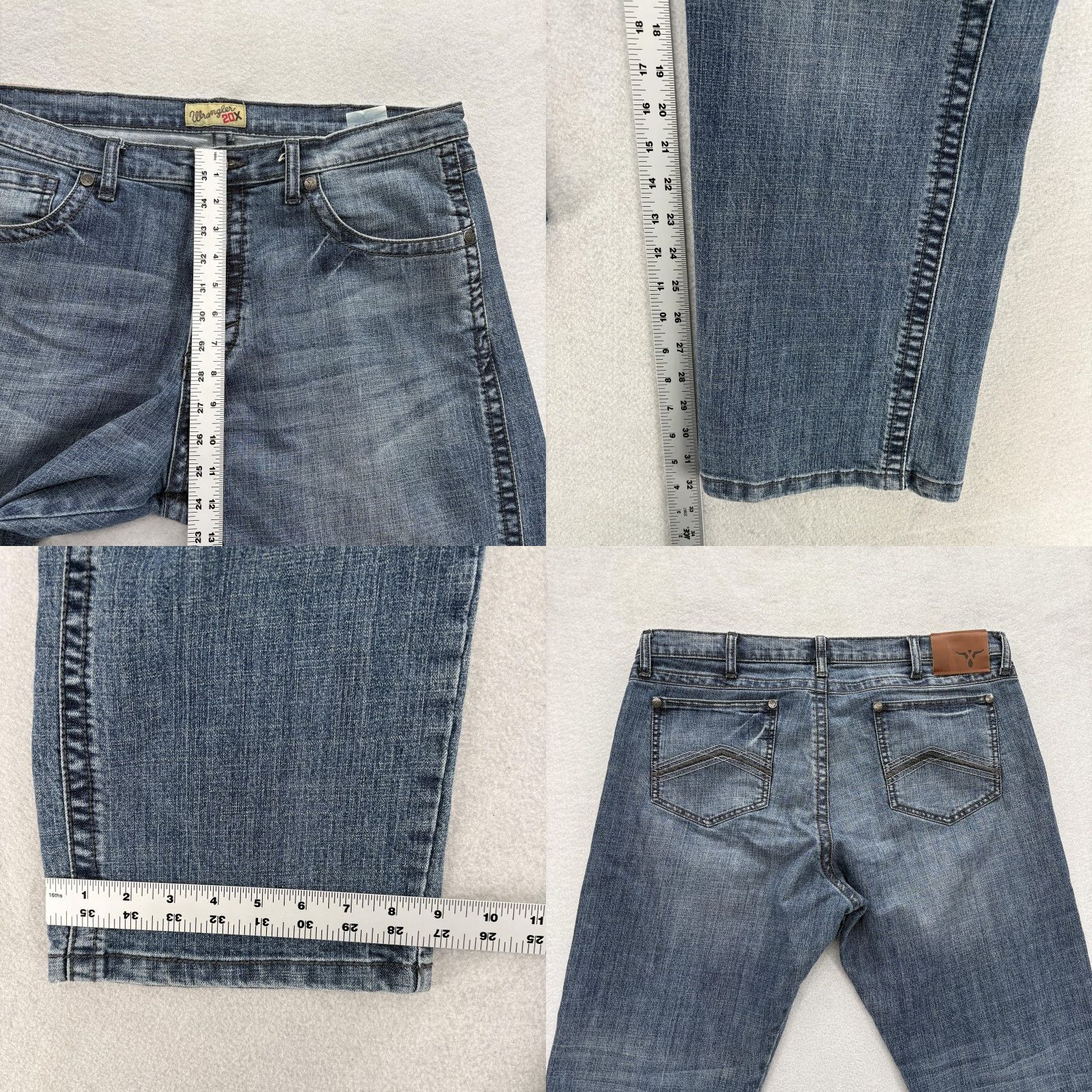Wrangler Wrangler 20X Slim Straight Jeans Mens 38x32 Blue Denim Stretch 44 Western Style McCowboy Southwestern Pockets Zip Vegetables? Size US 38 / EU 54 - 8 Thumbnail