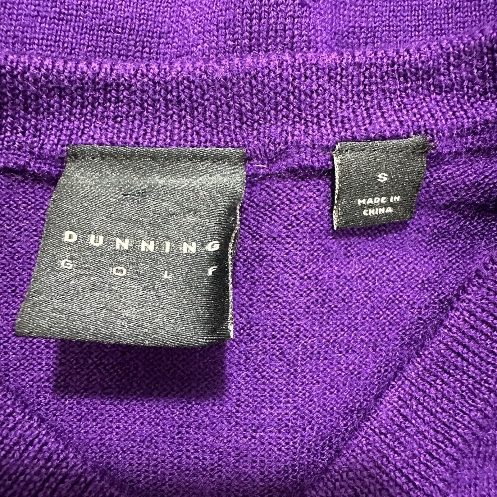 Other Dunning Golf Small Merino Wool V-Neck Purple Sweater Size US S / EU 44-46 / 1 - 3 Thumbnail