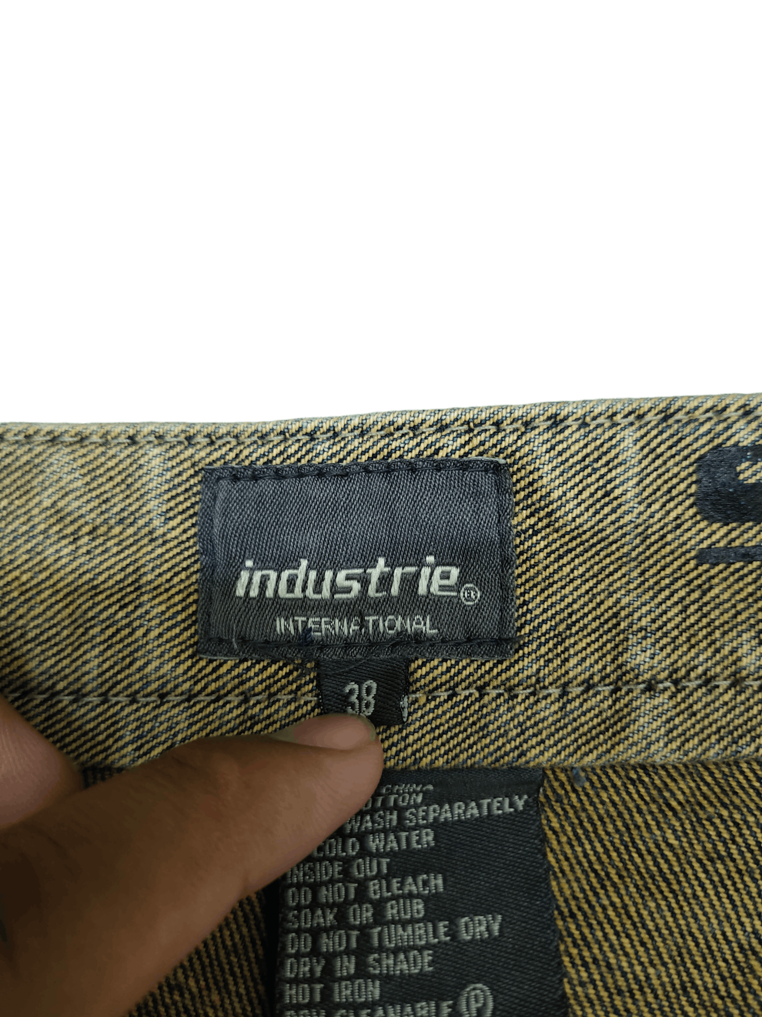 Hysteric Glamour Baggy Jeans Industrie Sand Wash Ripped Denim Wide Loose Y2k Size US 37 - 10 Thumbnail