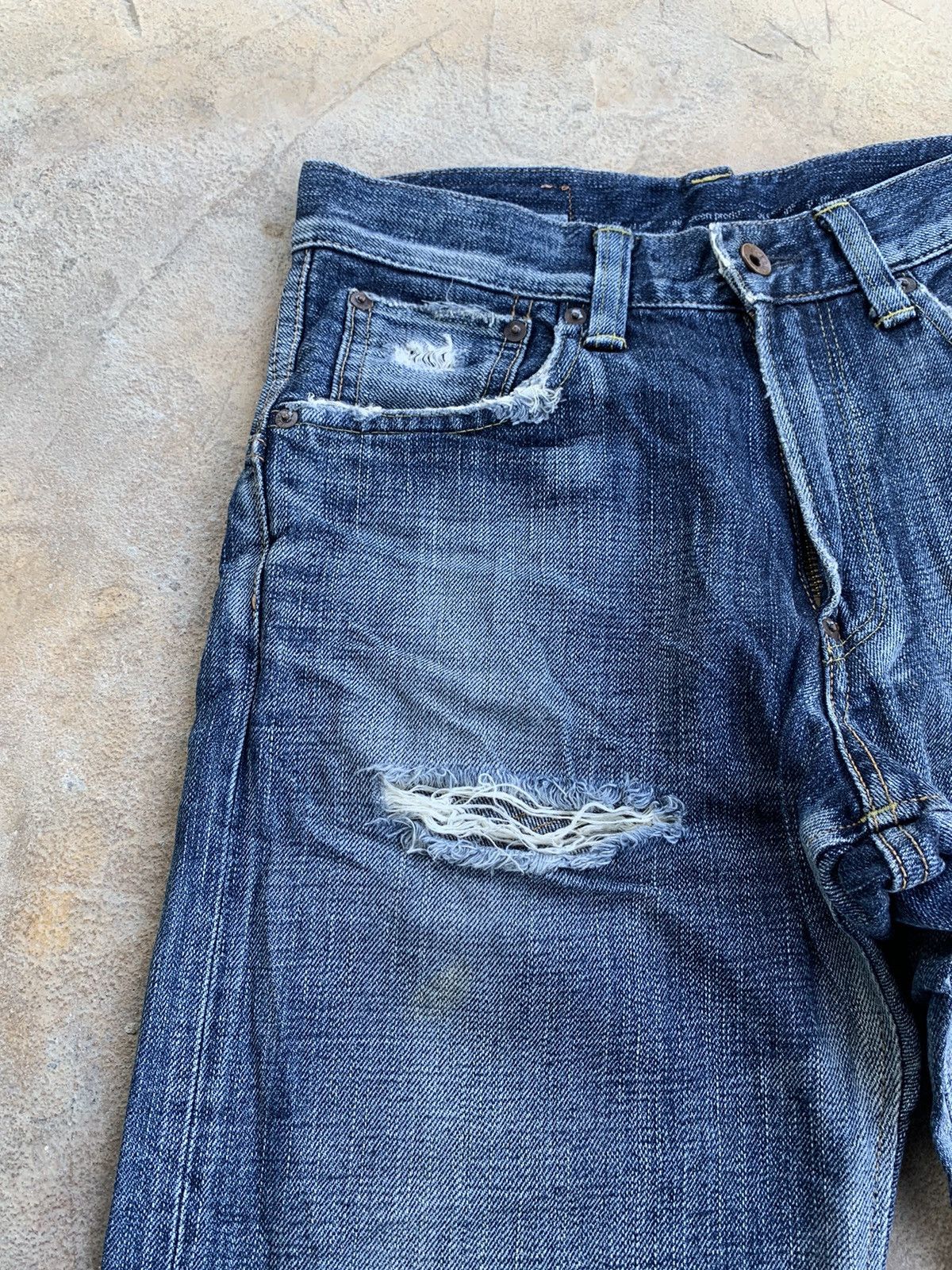 Edwin × Japanese Brand Edwin Selvedge Distressed Denim Size US 28 / EU 44 - 9 Thumbnail
