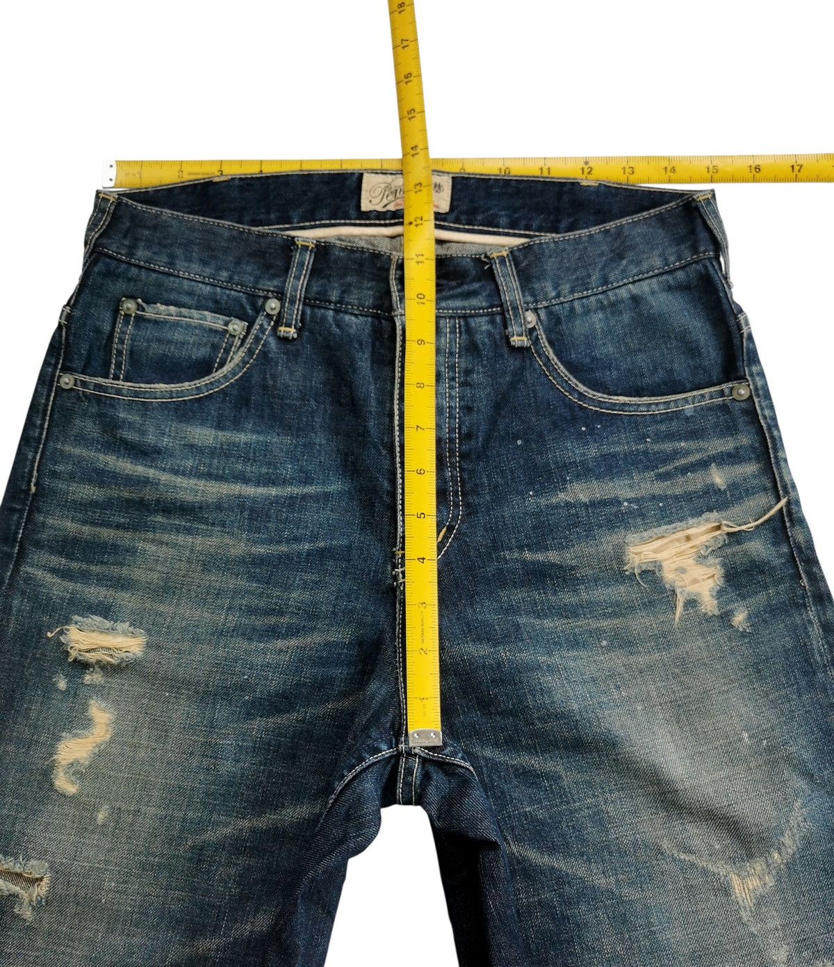 JNCO Jorts Baggy Pensee Japan Repaired Denim JNCO Size US 30 / EU 46 - 13 Thumbnail