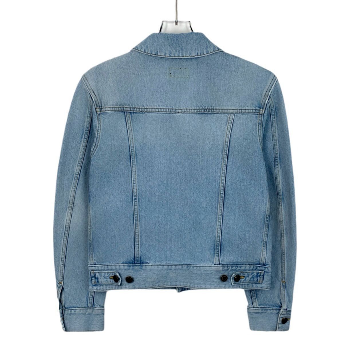 Saint Laurent Paris Saint Laurent Paris Light Wash Denim Jacket With Button Clos Size US S / EU 44-46 / 1 - 2 Thumbnail