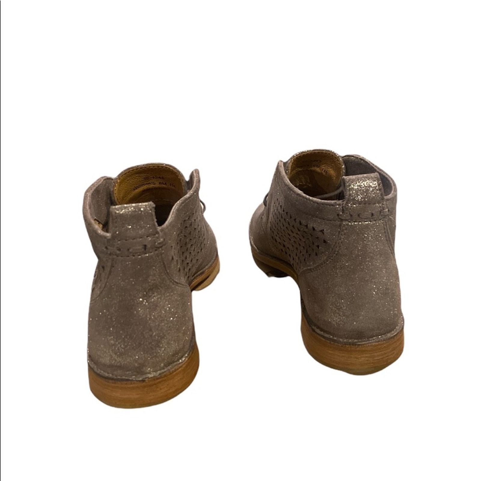 Other Addy Lace Laser-Cut Leather Boot TRASK Metallic Sz. 6 Size US 6 / IT 36 - 3 Thumbnail