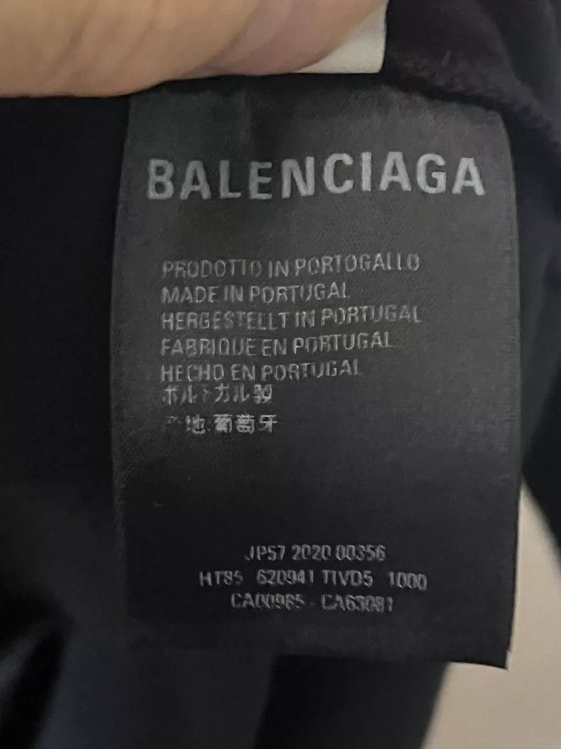 Balenciaga Balenciaga GW GW slogan short sleeve black m size Size US M / EU 48-50 / 2 - 6 Thumbnail