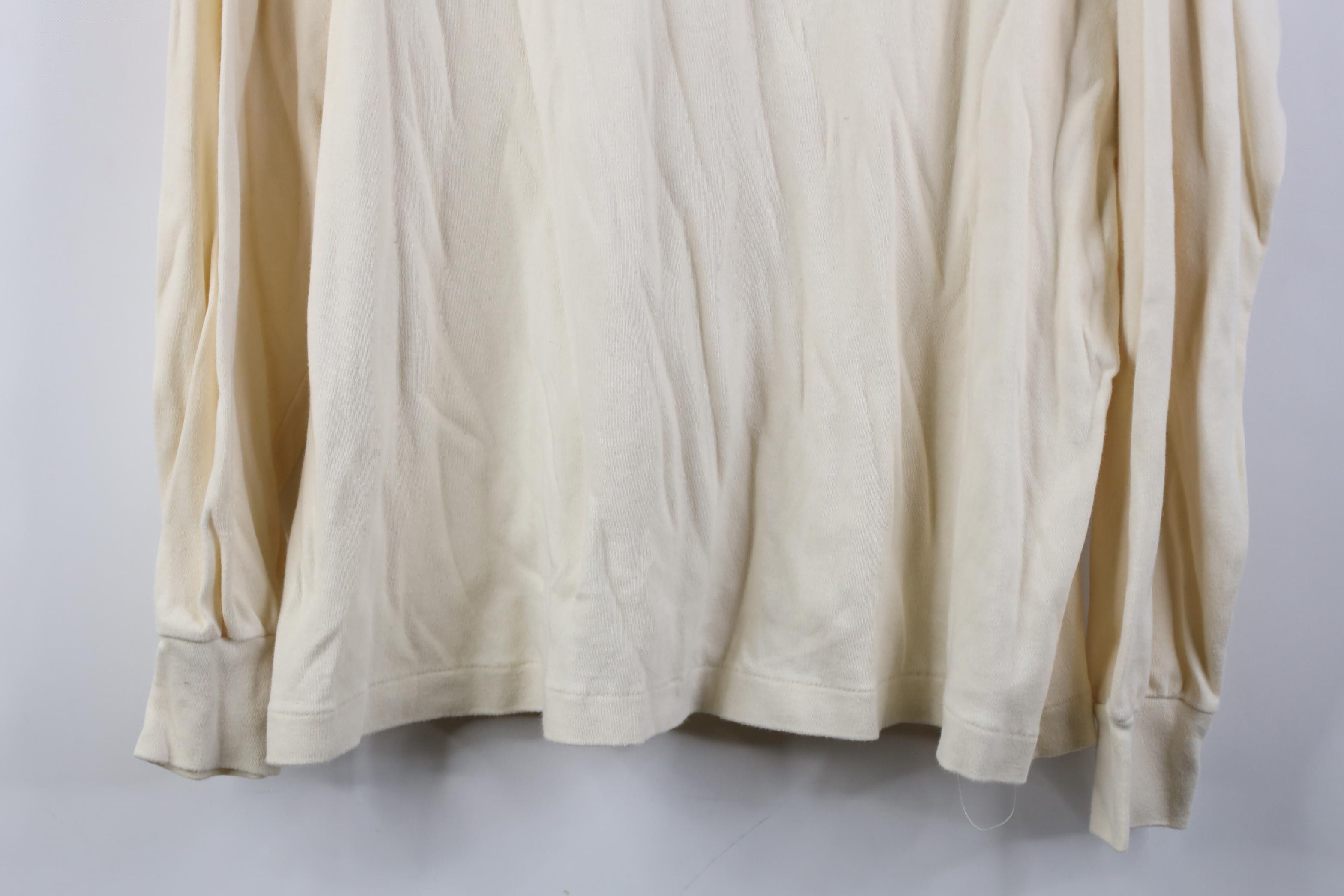 Vintage Vintage 90s Streetwear Turtleneck T-Shirt Pale Cotton USA Size US L / EU 52-54 / 3 - 3 Thumbnail