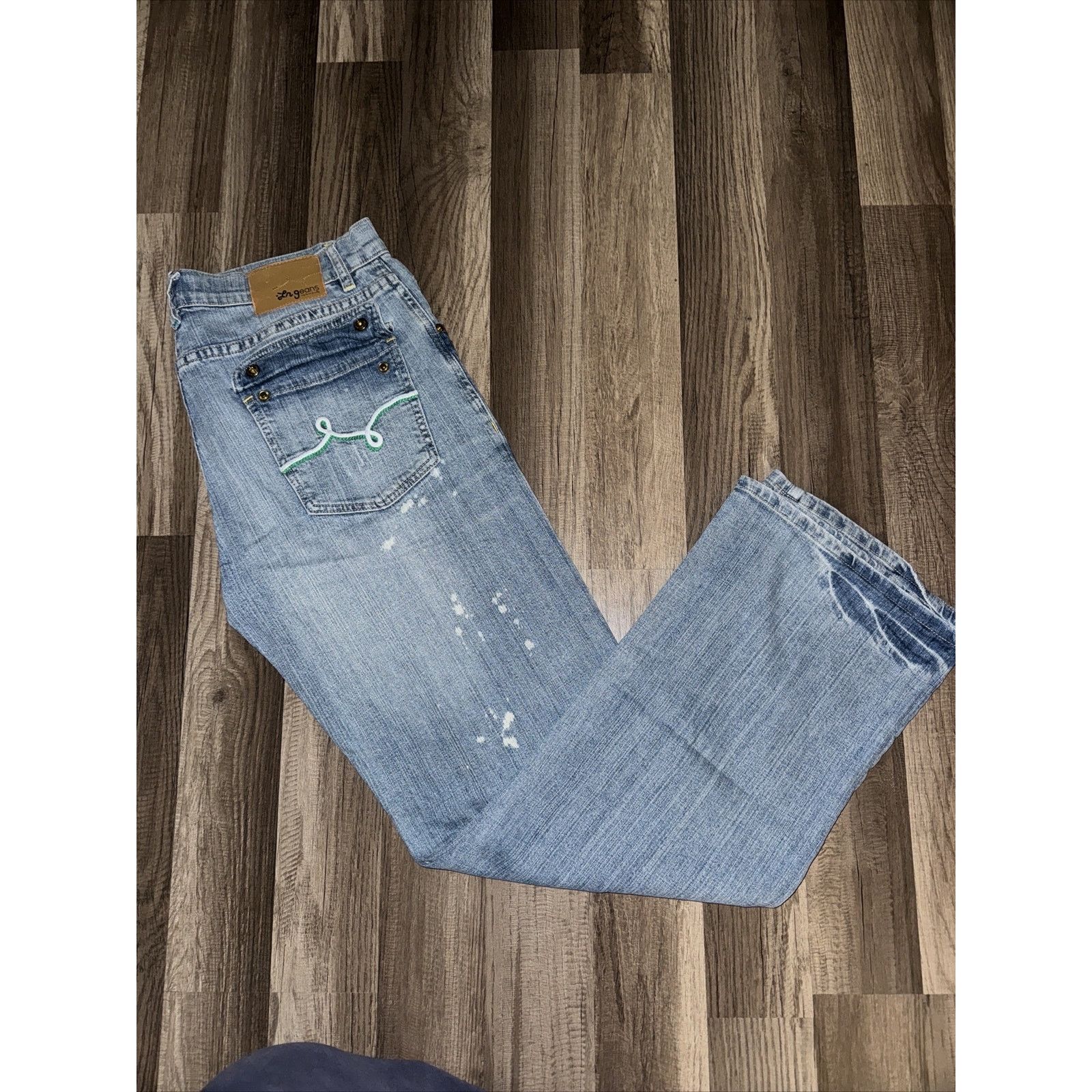 LRG × Vintage Vintage Y2K LRG Denim Jeans Blue 34x34 Size US 34 / EU 50 - 1 Thumbnail