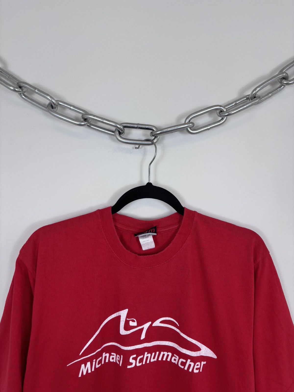 Other Vintage Michael Schumacher F1 Red Big Logo Racing T-Shirt Size US L / EU 52-54 / 3 - 3 Thumbnail