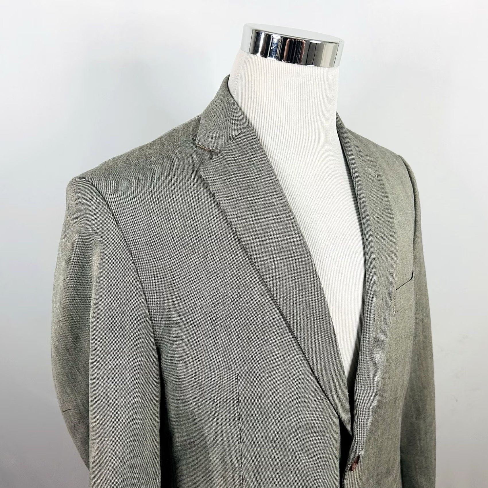 Ralph Lauren Lauren Ralph Lauren Sport Coat 42 Beige Two Button Vented Poly Rayon Floral Lining Size US XS / EU 42 / 0 - 2 Thumbnail