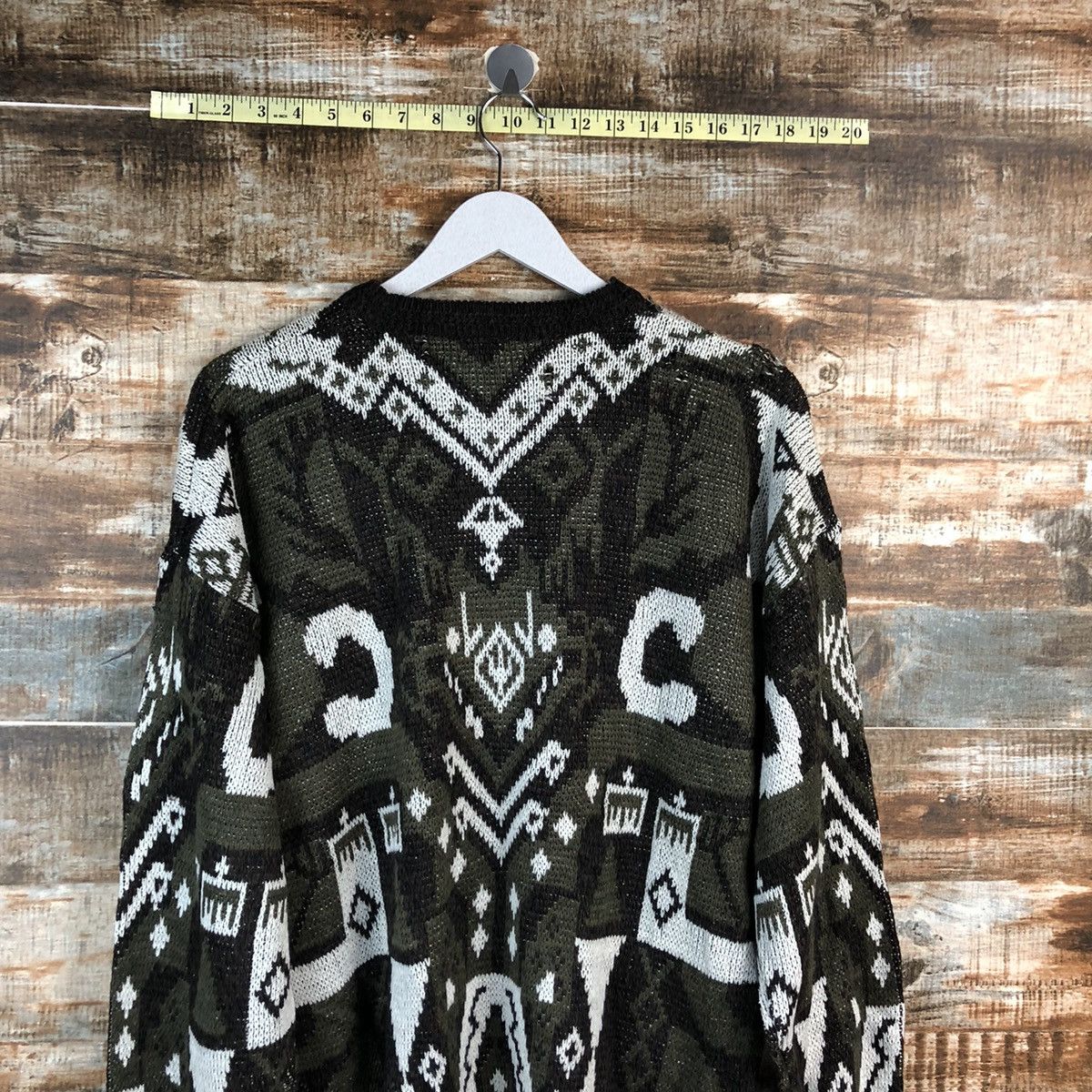 Homespun Knitwear Piat vintage like coogi Grey japan vintage Knitwear #A2470 Size US L / EU 52-54 / 3 - 13 Thumbnail