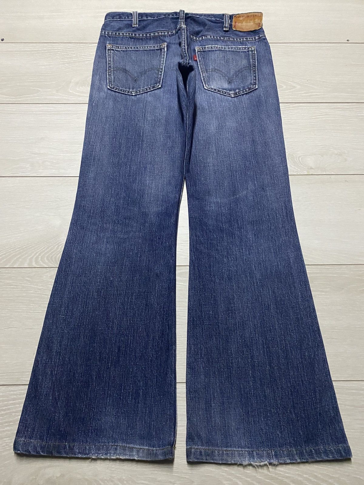 Levi's Vintage Levis Austin Jean Flare Blue Wash Distressed Jeans Size US 31 - 2 Thumbnail