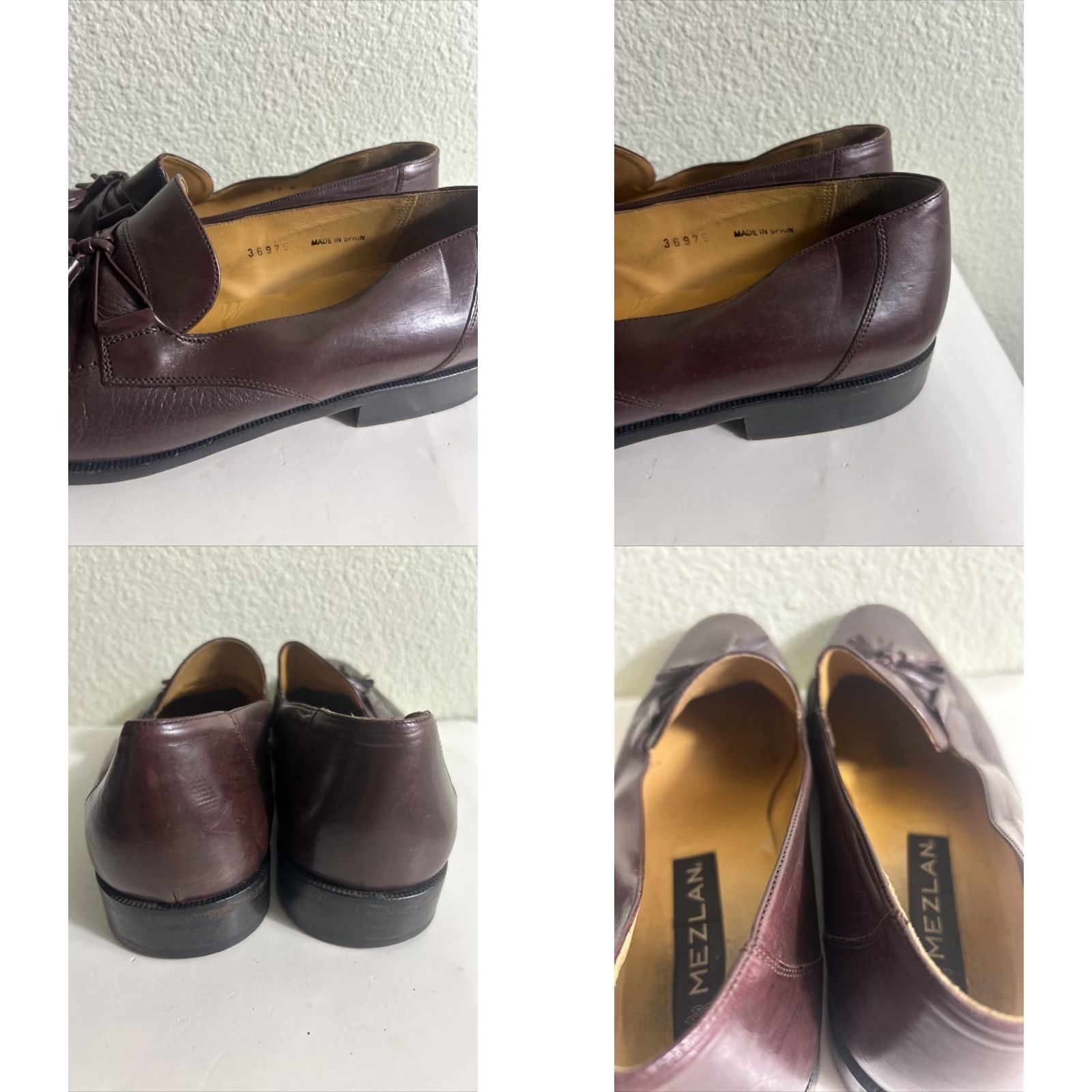 Mezlan Mezlan Mens 10 M Brown Leather Tassel Loafer Slip On Dress Oxford Shoes (Formal) Size US 10 / EU 43 - 9 Thumbnail