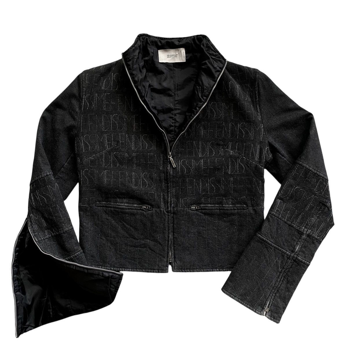 Fendi 🔥Fendi Jacket Fendissime Monogram Embroidered Rare🔥 Size US M / EU 48-50 / 2 - 1 Thumbnail
