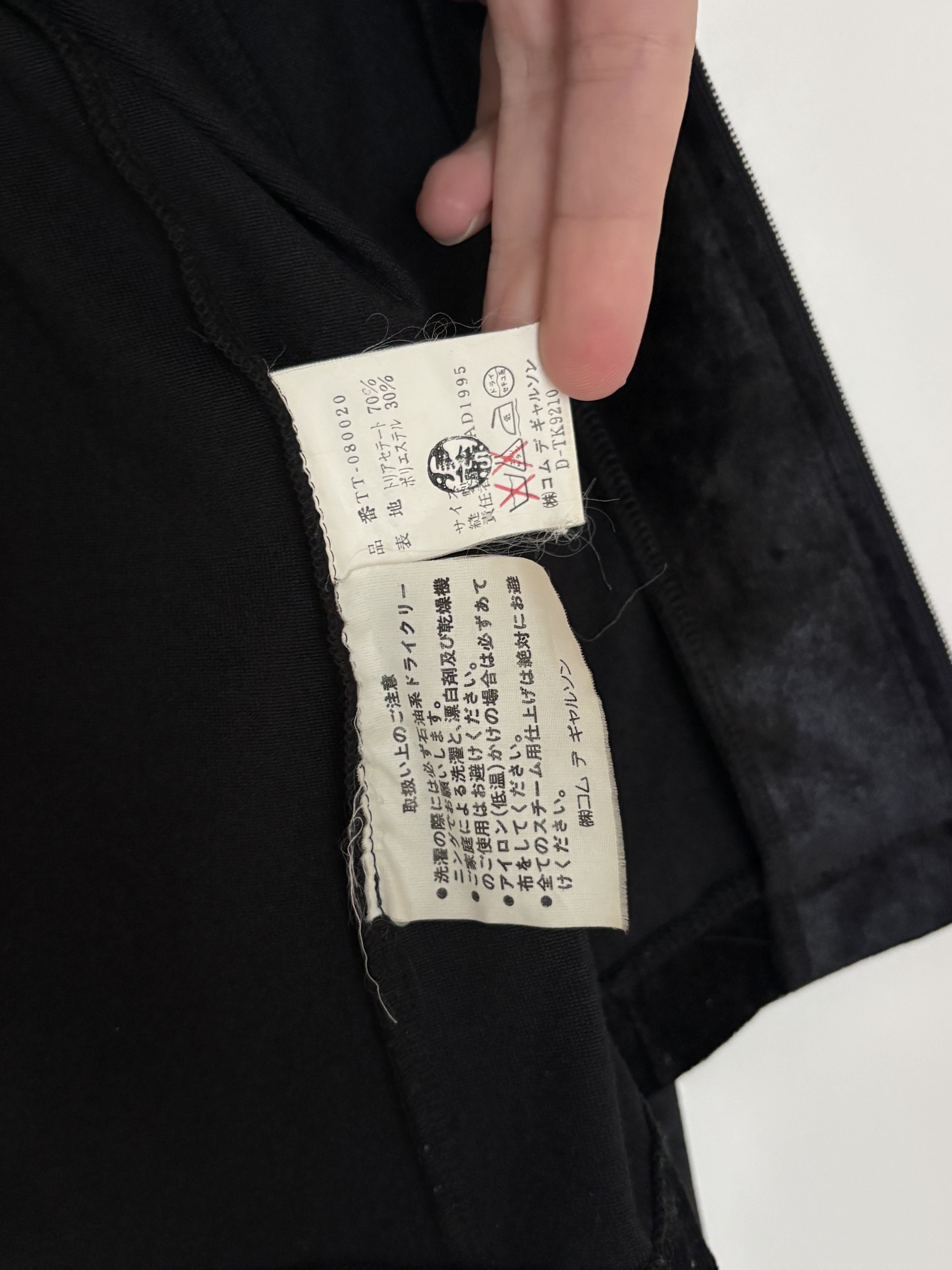 Comme des Garcons COMME des GARCONS Velour Zip Jacket Black Size M / US 6-8 / IT 42-44 - 5 Thumbnail
