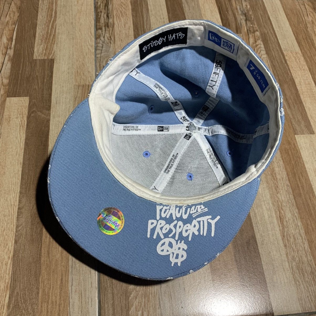 New Era × Stussy Stussy x New Era "Peace And Prosperity" Fitted Cap Size ONE SIZE - 5 Thumbnail