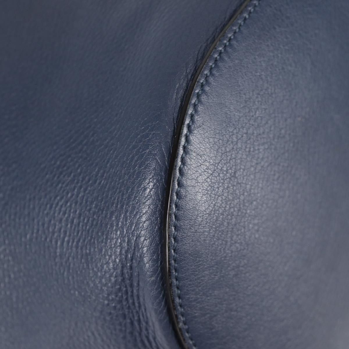 Gucci GUCCI Bamboo Hand Bag Leather Blue Gold Size ONE SIZE - 12 Thumbnail