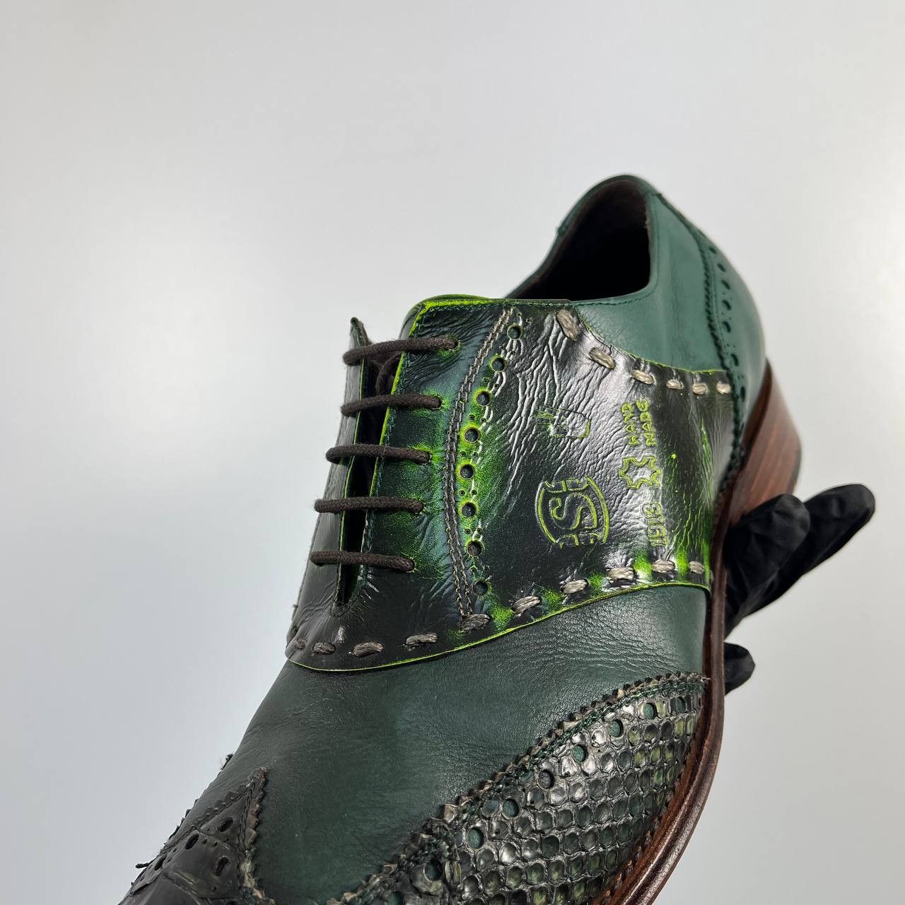 Other Andra Python Leather Oxford Dress Shoes Mens Size 44 Size US 11 / EU 44 - 7 Thumbnail