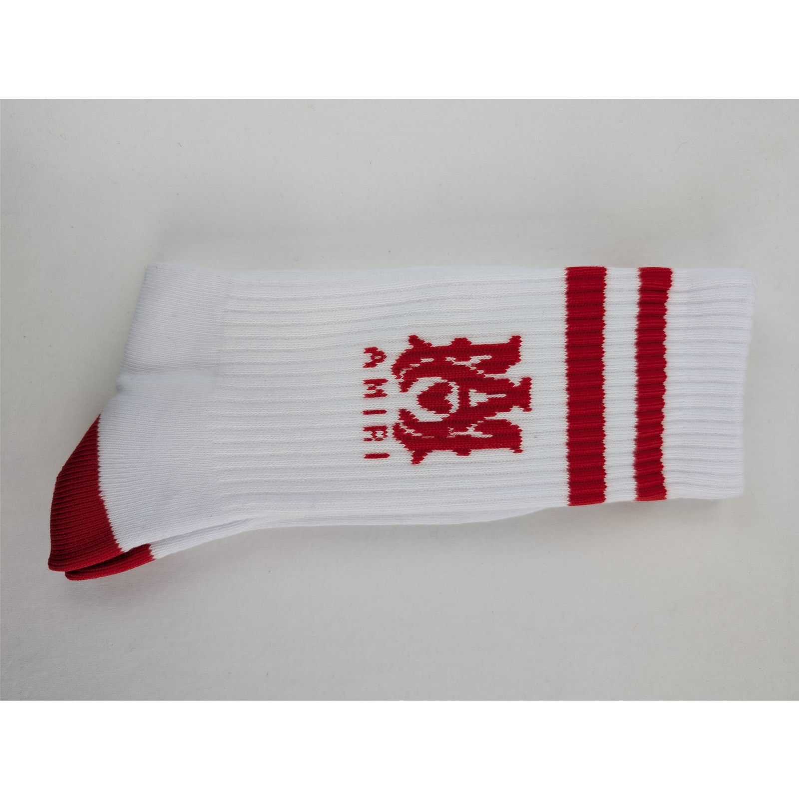 Amiri o1rshd1 Size: 41-42 / MA Tube Socks in White / Red Size ONE SIZE - 3 Thumbnail