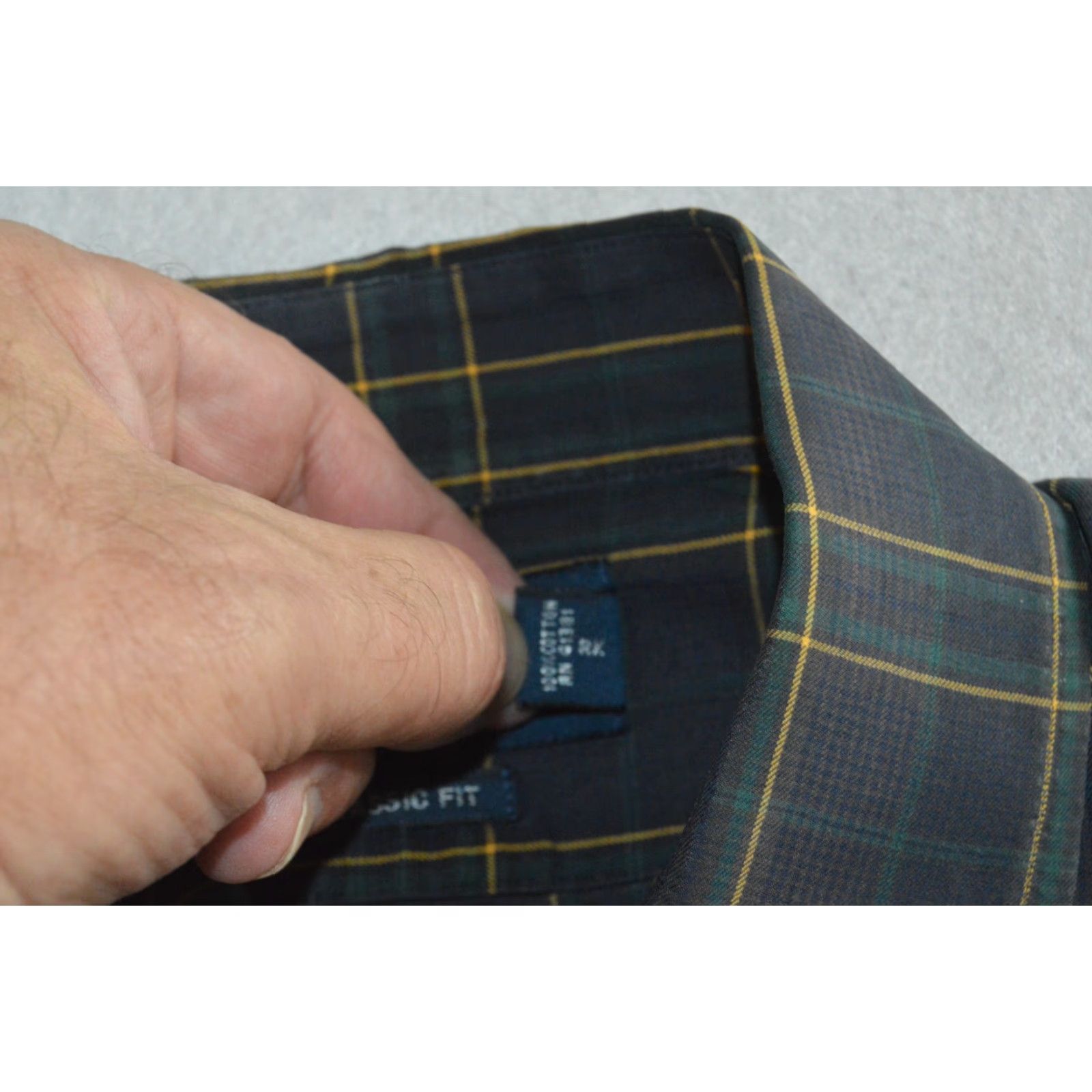 Polo Ralph Lauren VINTAGE Polo Ralph Lauren Shirt Green Plaid L/S Classic Fit Button-Up Size US L / EU 52-54 / 3 - 5 Thumbnail