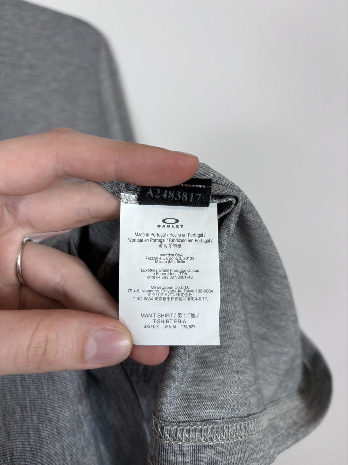 Oakley Oakley Gray Melange NWT Texas USA T-Shirt Tee Hydrolix Men’s Size US S / EU 44-46 / 1 - 13 Thumbnail